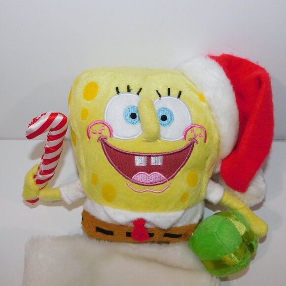 VTG 2007 Viacom Spongebob Squarepants Plush Christmas Stocking 22.5" - Picture 2 of 6